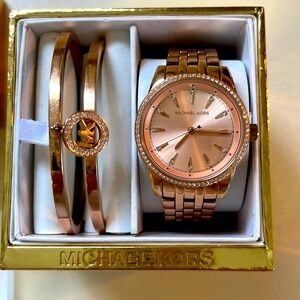 Michael Kors Watch and bangle set